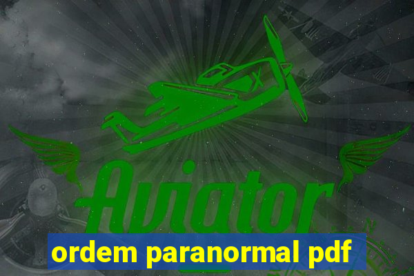 ordem paranormal pdf